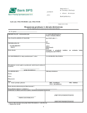 Bank Transfer Order Form