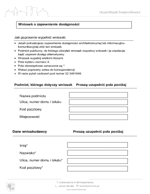 Accessibility Request Form