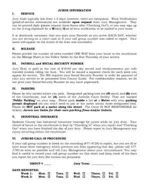Juror Information and Instructions