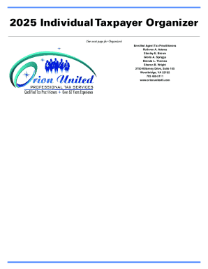 2025 Individual Taxpayer Organizer