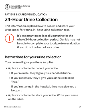 24-Hour Urine Collection Instructions