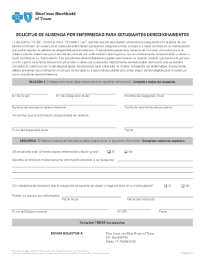 Student Medical Absence Request Form