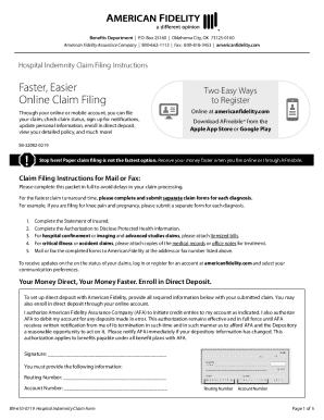 Hospital Indemnity Claim Form