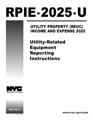 Utility Property Income and Expense Reporting Form