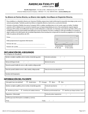 Cancer Benefit Claim Form