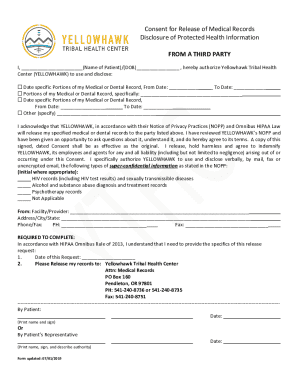 Consent for Release of Medical Records