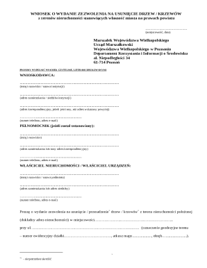 Tree Removal Permit Application