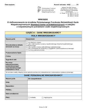 Application for Architectural Barrier Removal Funding