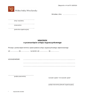 Request for Vacation Transfer