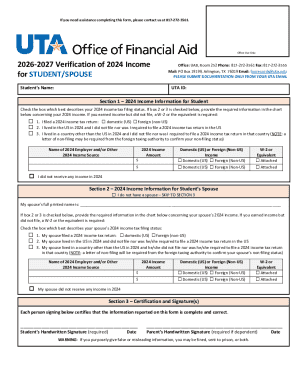 2024 Income Verification Form