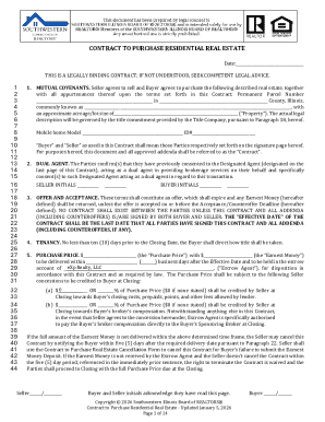 Contract to Purchase Residential Real Estate