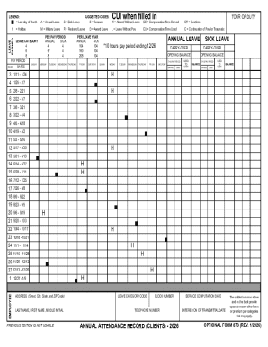 Employee Leave and Attendance Record