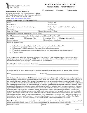 Family and Medical Leave Request Form