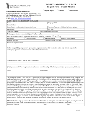 Family and Medical Leave Request Form