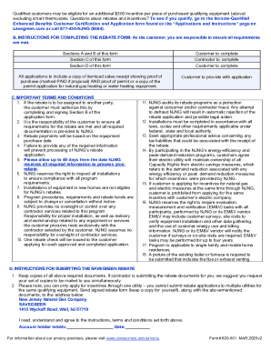 HVAC Efficiency Program Rebate Application
