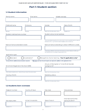 NSW School of Languages Enrolment Application Form
