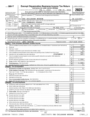 IRS Form 990-T 2023