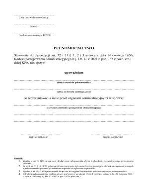 Power of Attorney Form