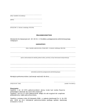 Power of Attorney Form