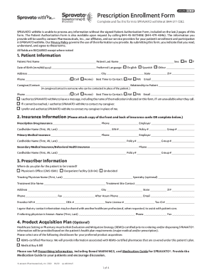 SPRAVATO Prescription Enrollment Form