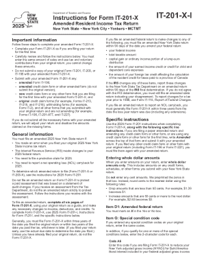 New York Amended Resident Income Tax Return