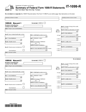 New York State Form IT-1099-R