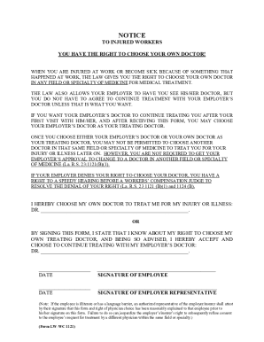 Notice to Injured Workers