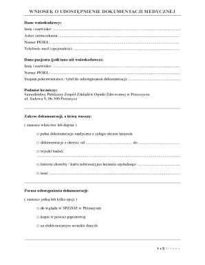 Medical Records Release Request Form