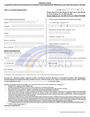 Polish Traffic Violation Driver Training Application