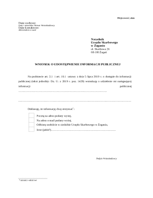 Poland Public Information Request Form