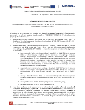 Participant Declaration Form