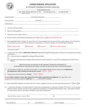 Business License Application Form