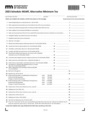 2025 M1MT, Alternative Minimum Tax