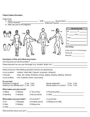 Patient Intake Information Form