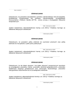 EU Citizenship Affidavit