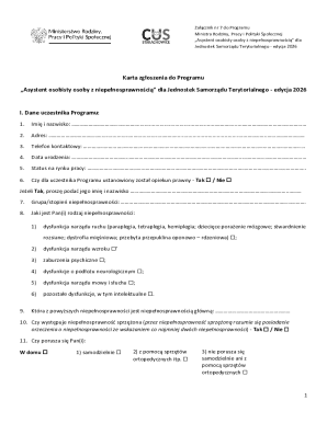 Asystent osobisty osoby z niepenosprawnoci dla Jednostek ...