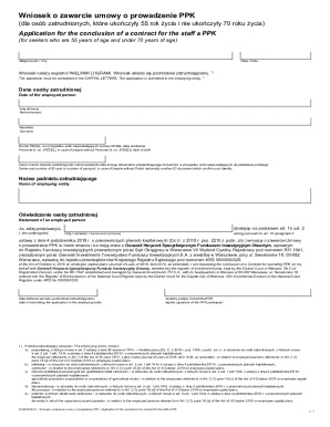 PPK Contract Application Form
