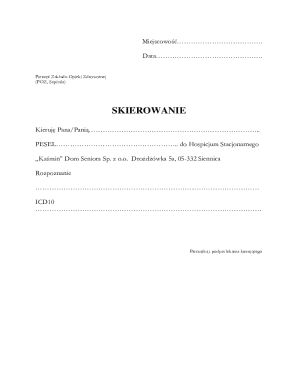 Polish Hospice Referral Form