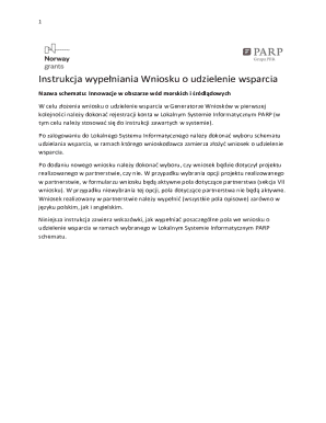Innowacje w obszarze wód morskich i śródlądowych Grant Application