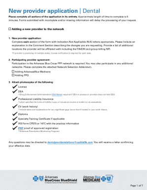 Dental Provider Application