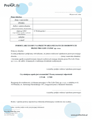 Medical Consent Form for Children