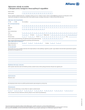Allianz Accident Claim Form