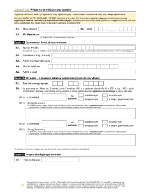 Polish Matura Exam Score Verification Request