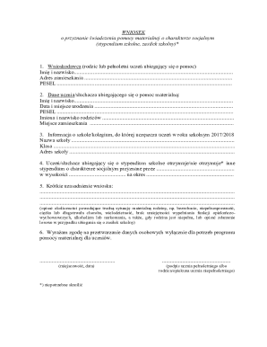 Polish School Grant Application Form