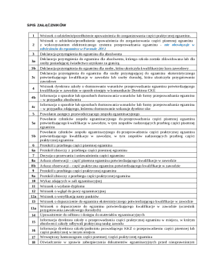 Polish Vocational Exam Authorization Request