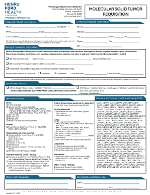 Molecular Solid Tumor Requisition Form