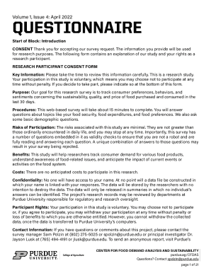 Research Participant Consent Form