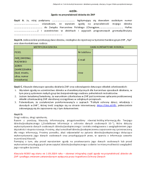 ZHP Child Membership Consent Form