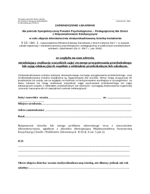 Medical Certificate for Special Education Path