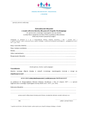 1. Zawiadczenie lekarskie o stanie zdrowia ( 6 ust....
